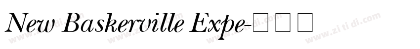 New Baskerville Expe字体转换